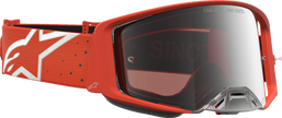 ALPINESTARS GOGGLES Supertech Goggle - Vesta - Orange/Silver - Silver Mirror Lens 5100727-4013