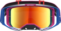 ALPINESTARS GOGGLES Vision 8 Goggle - Maven - Fire Red/Black - Red Mirror Lens 5101627-3235