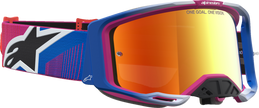 ALPINESTARS GOGGLES Vision 8 Goggle - Maven - Fire Red/Black - Red Mirror Lens 5101627-3235