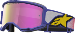 ALPINESTARS GOGGLES Vision 5 Goggle - Drag - Red/Purple - Pink Mirror Lens 5101727-3233