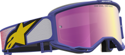 ALPINESTARS GOGGLES Vision 5 Goggle - Drag - Red/Purple - Pink Mirror Lens 5101727-3233