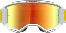 ALPINESTARS GOGGLES Vision 5 Goggle - Drag - Orange/Red - Red Mirror Lens 5101727-4009