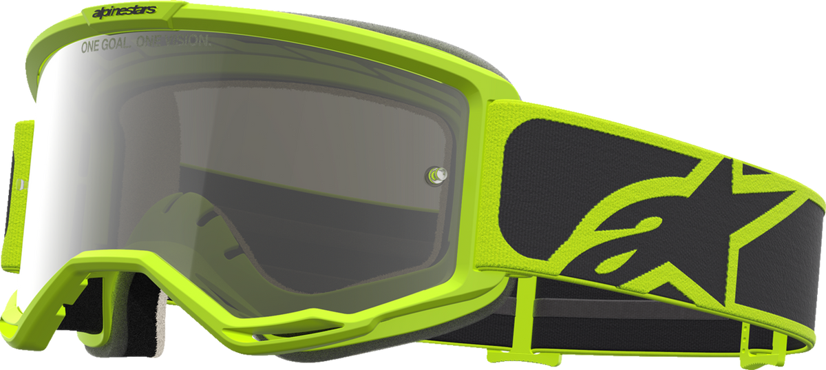 ALPINESTARS GOGGLES Vision 5 Goggle - Rora - Yellow Fluo/Black - Silver Mirror Lens 5101927-1744