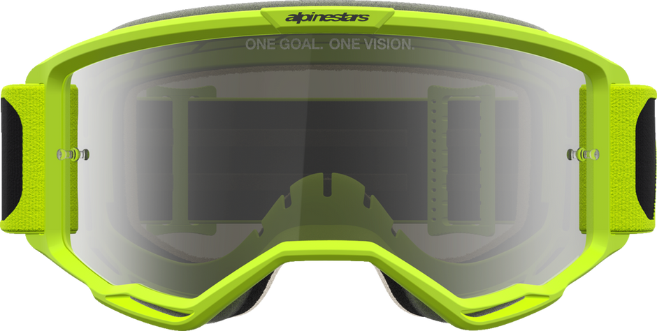 ALPINESTARS GOGGLES Vision 5 Goggle - Rora - Yellow Fluo/Black - Silver Mirror Lens 5101927-1744