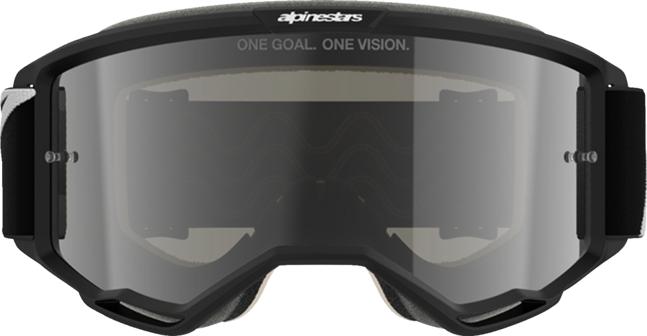 ALPINESTARS GOGGLES Vision 5 Goggle - Corp - Black/White - Silver Mirror Lens 5102127-1763