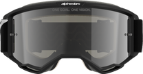 ALPINESTARS GOGGLES Vision 5 Goggle - Corp - Black/White - Silver Mirror Lens 5102127-1763