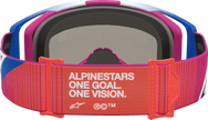 ALPINESTARS GOGGLES Vision 8 Goggle - Maven - Fire Red/Black - Red Mirror Lens 5101627-3235