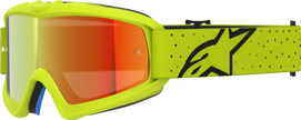 ALPINESTARS GOGGLES Youth Vision Goggle - Vesta - Yellow Fluo/Black - Red Mirror Lens 5140127-5002