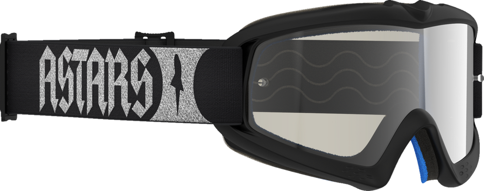 ALPINESTARS GOGGLES Youth Vision Goggle - Atrox - Black/Silver - Silver Mirror Lens 5140327-1728
