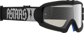 ALPINESTARS GOGGLES Youth Vision Goggle - Atrox - Black/Silver - Silver Mirror Lens 5140327-1728