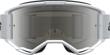ALPINESTARS GOGGLES Vision 3 Goggle - Wordmark - White/Black - Silver Mirror Lens 5103225-2094