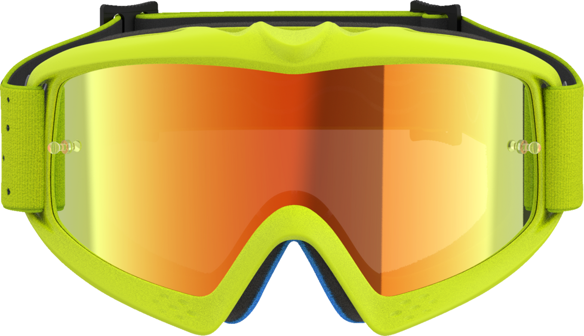ALPINESTARS GOGGLES Youth Vision Goggle - Vesta - Yellow Fluo/Black - Red Mirror Lens 5140127-5002