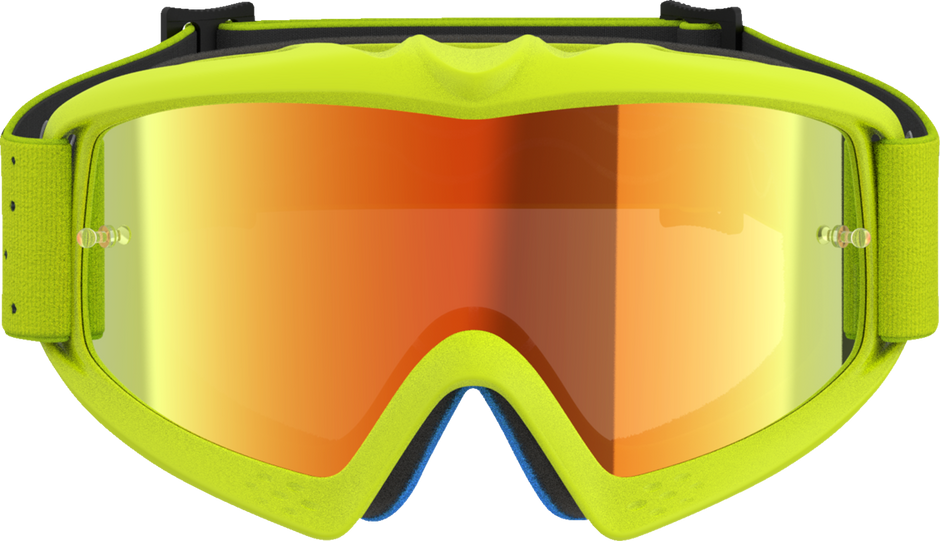 ALPINESTARS GOGGLES Youth Vision Goggle - Vesta - Yellow Fluo/Black - Red Mirror Lens 5140127-5002