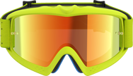 ALPINESTARS GOGGLES Youth Vision Goggle - Vesta - Yellow Fluo/Black - Red Mirror Lens 5140127-5002