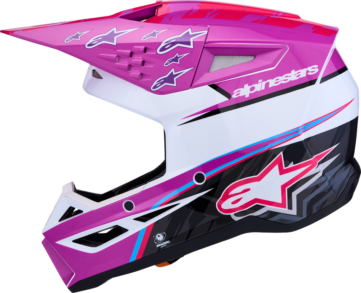 ALPINESTARS SM3 Helmet - Falcon - Purple/White/Black/Pink Fluo - XL 8300927-3222-XL