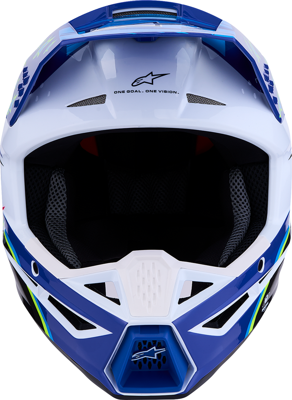 ALPINESTARS SM3 Helmet - Falcon - Blue/White/Black/Pink Fluo - Large 8300927-7347-L