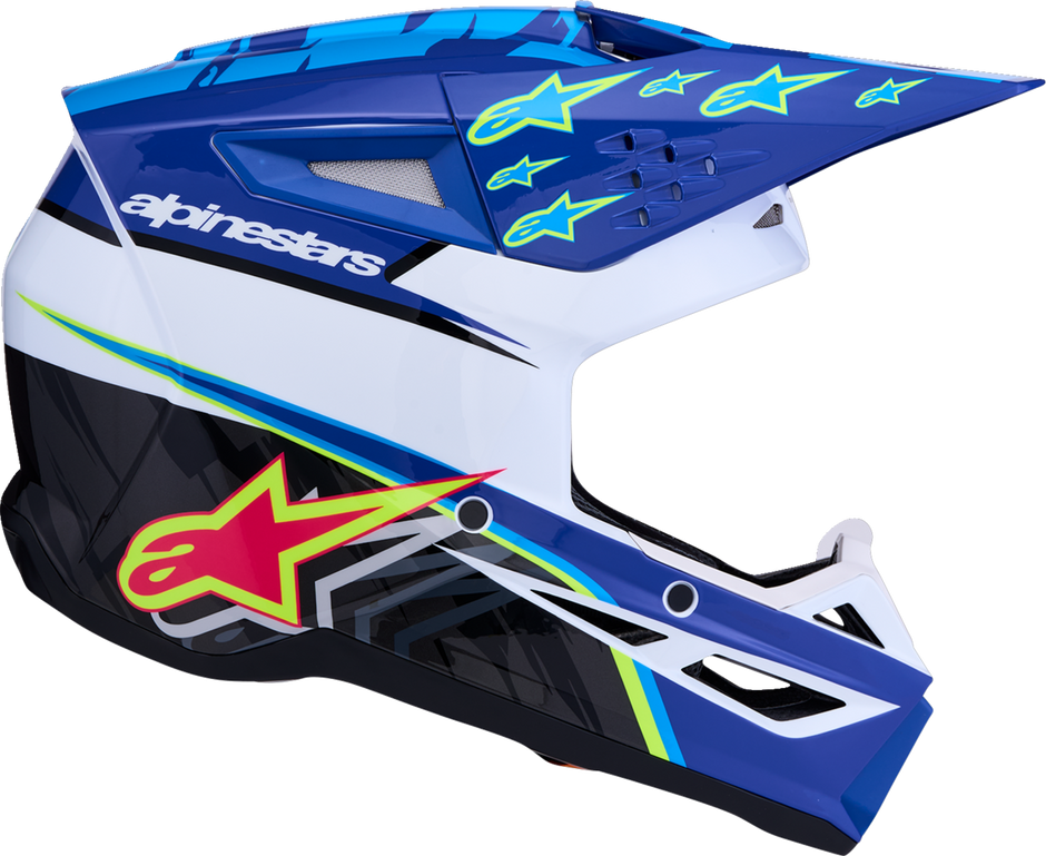 ALPINESTARS SM3 Helmet - Falcon - Blue/White/Black/Pink Fluo - Large 8300927-7347-L