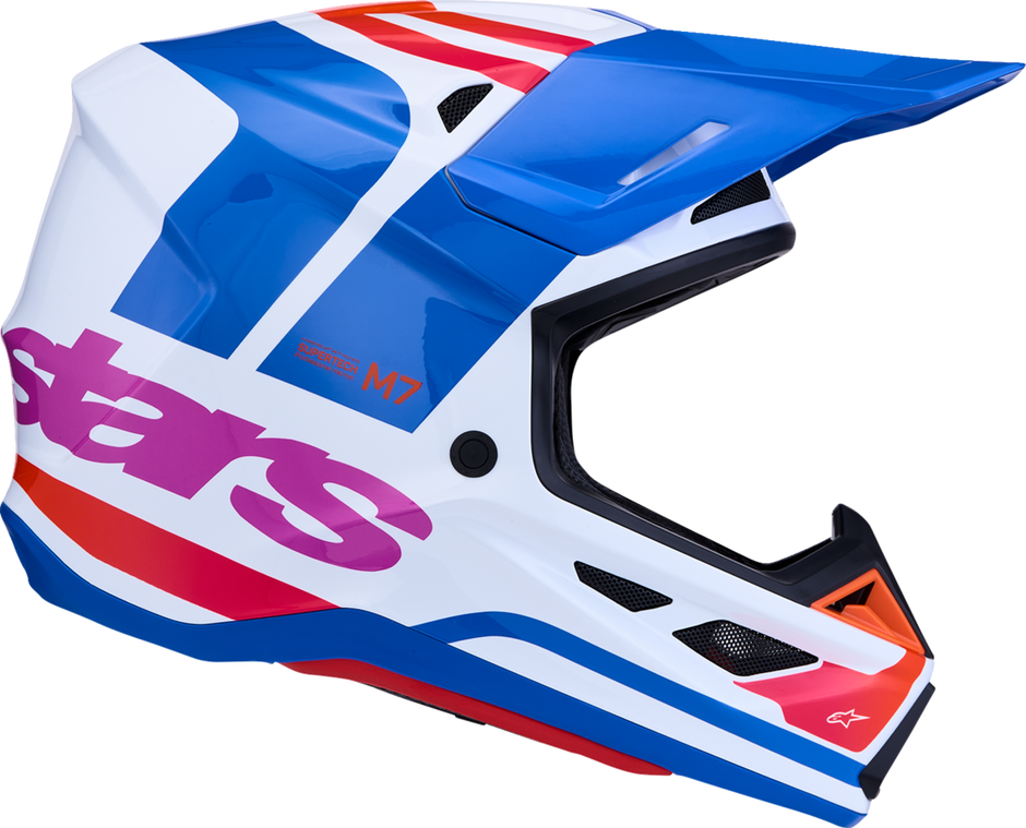 ALPINESTARS SM7 Helmet - Core - White/Blue/Orange/Pink - 2XL 8301826-2088-2X