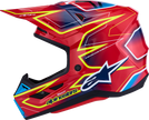ALPINESTARS SM7 Helmet - Cast - Red/Yellow Fluo/Blue - XS 8302626-3226-XS