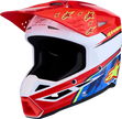 ALPINESTARS Youth SM3 Helmet - Falcon - Red Fluo/White/Blue/Yellow Fluo - Medium 8301327-3206- YM