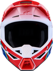 ALPINESTARS Youth SM3 Helmet - Falcon - Red Fluo/White/Blue/Yellow Fluo - Medium 8301327-3206- YM
