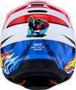 ALPINESTARS Youth SM3 Helmet - Falcon - Red Fluo/White/Blue/Yellow Fluo - Large 8301327-3206- YL
