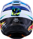 ALPINESTARS Youth SM3 Helmet - Falcon - Blue/White/Black/Pink Fluo - Medium 8301327-7347- YM