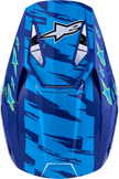 ALPINESTARS Youth SM3 Helmet - Falcon - Blue/White/Black/Pink Fluo - Medium 8301327-7347- YM