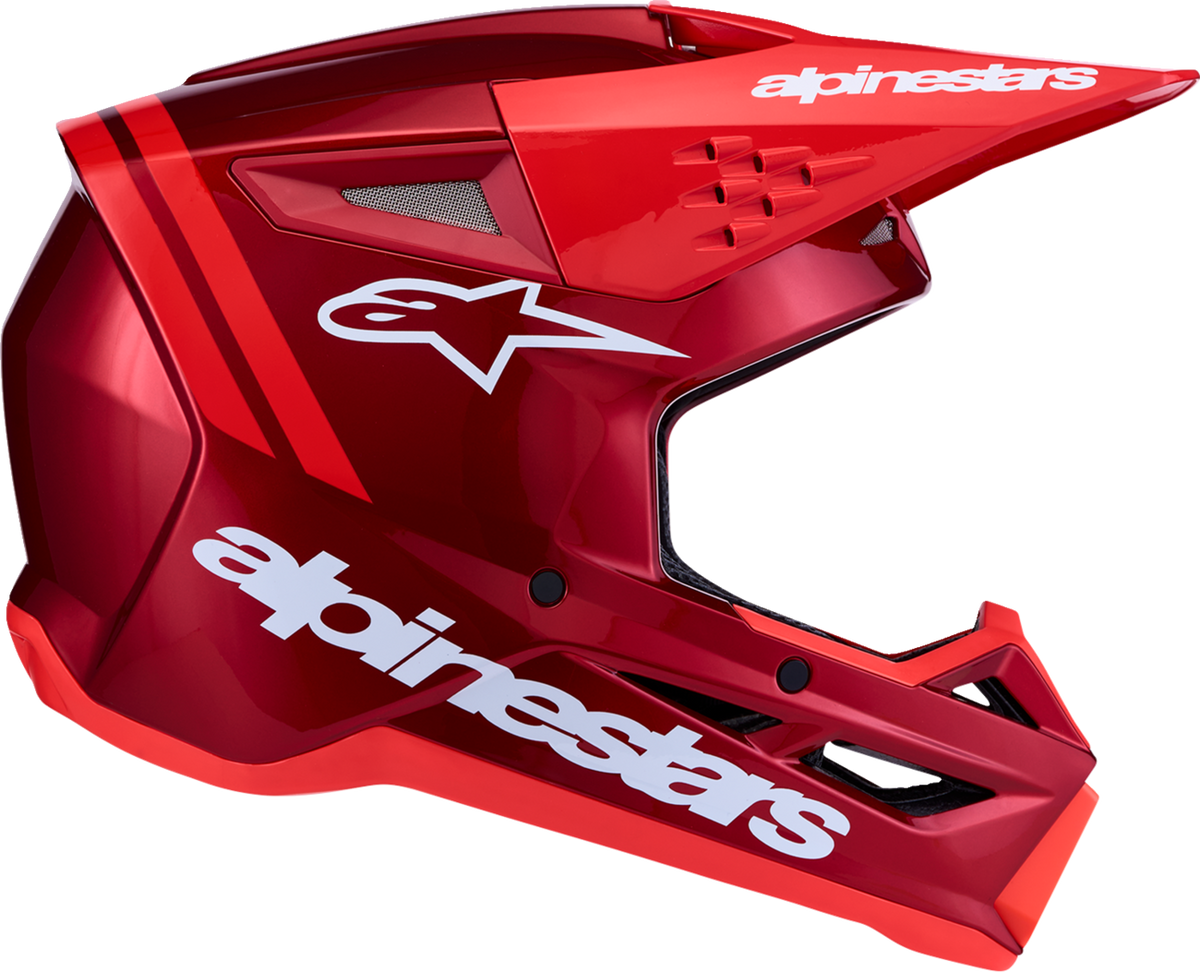 ALPINESTARS SM3 Helmet - Radium - Red/Red Fluo/White - Large 8300826-3216-L
