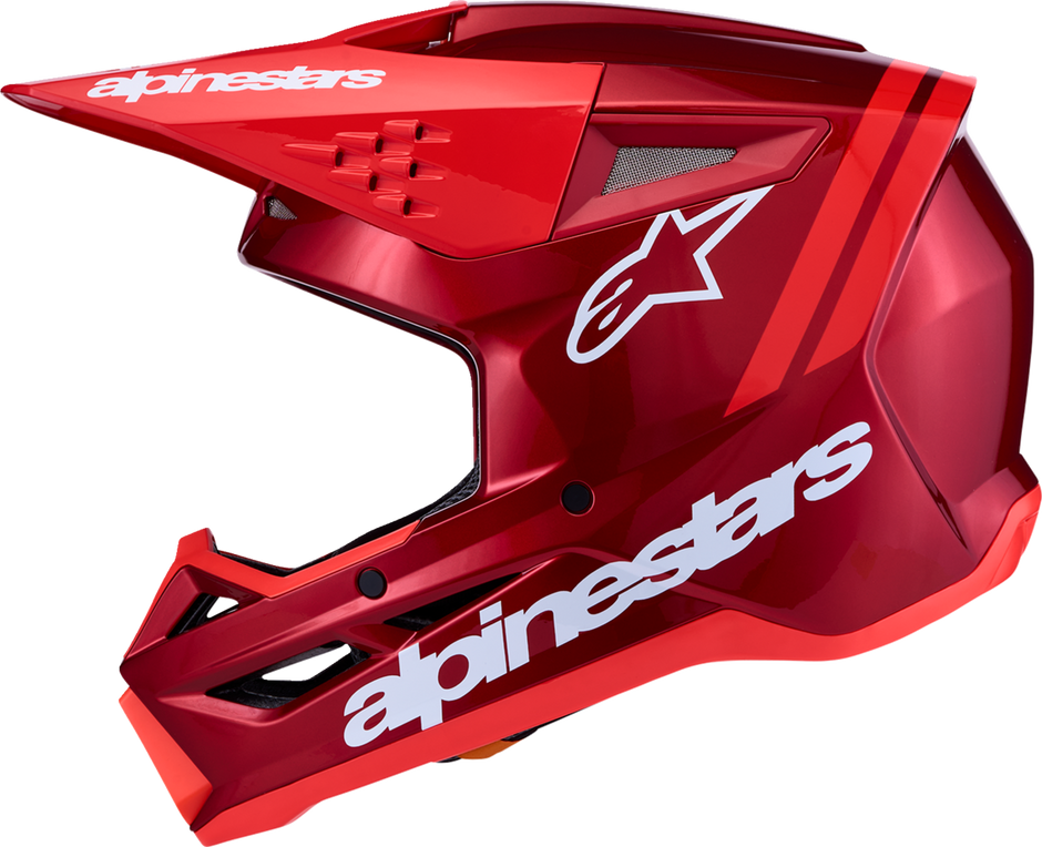 ALPINESTARS SM3 Helmet - Radium - Red/Red Fluo/White - Large 8300826-3216-L