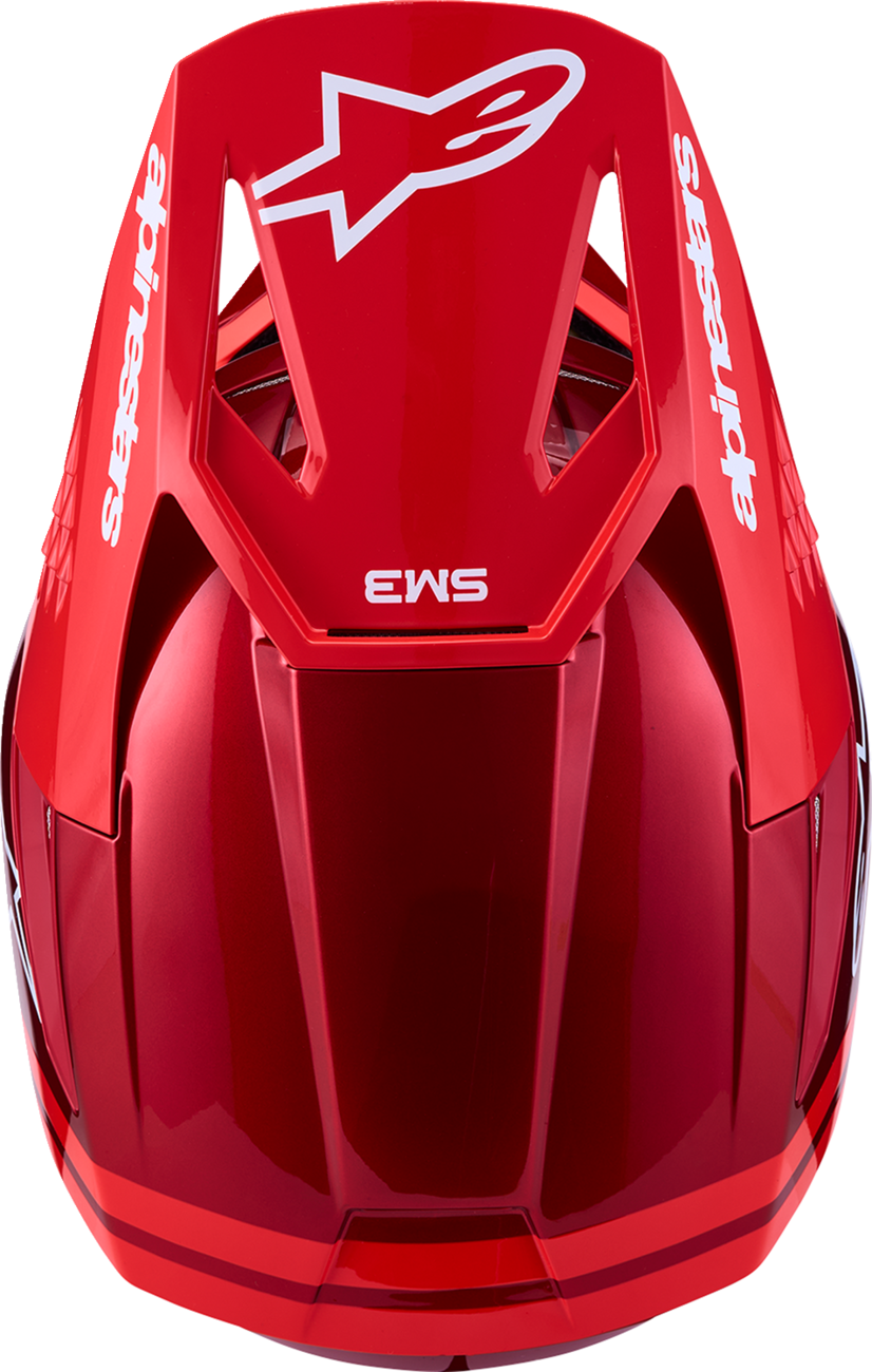 ALPINESTARS SM3 Helmet - Radium - Red/Red Fluo/White - Large 8300826-3216-L