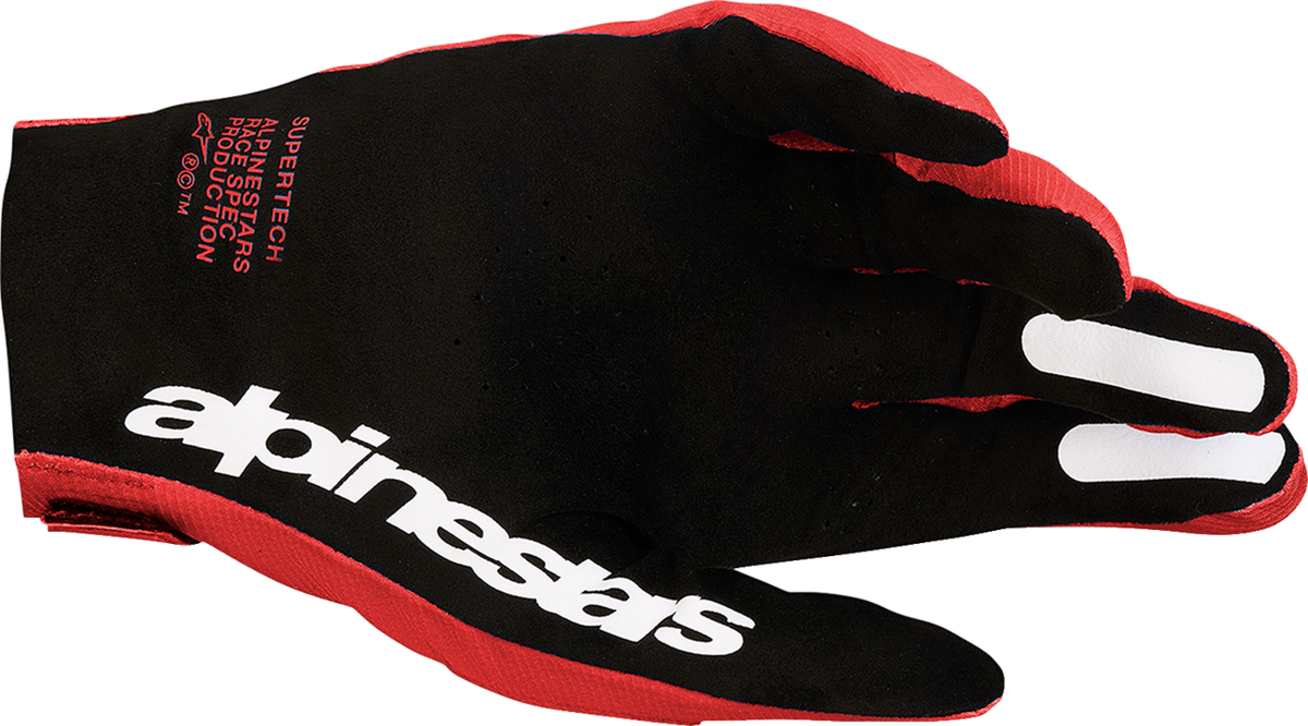 ALPINESTARS Supertech MX Gloves - Fire Red/Black/White - Medium 3560627-3146-M