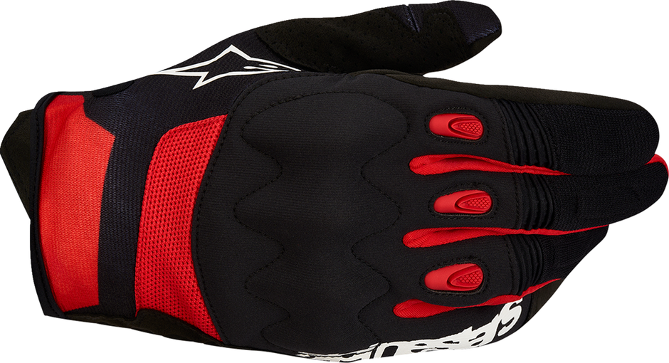 ALPINESTARS Techdura Gloves - Black/Bright Red - Small 3564524-1303-S