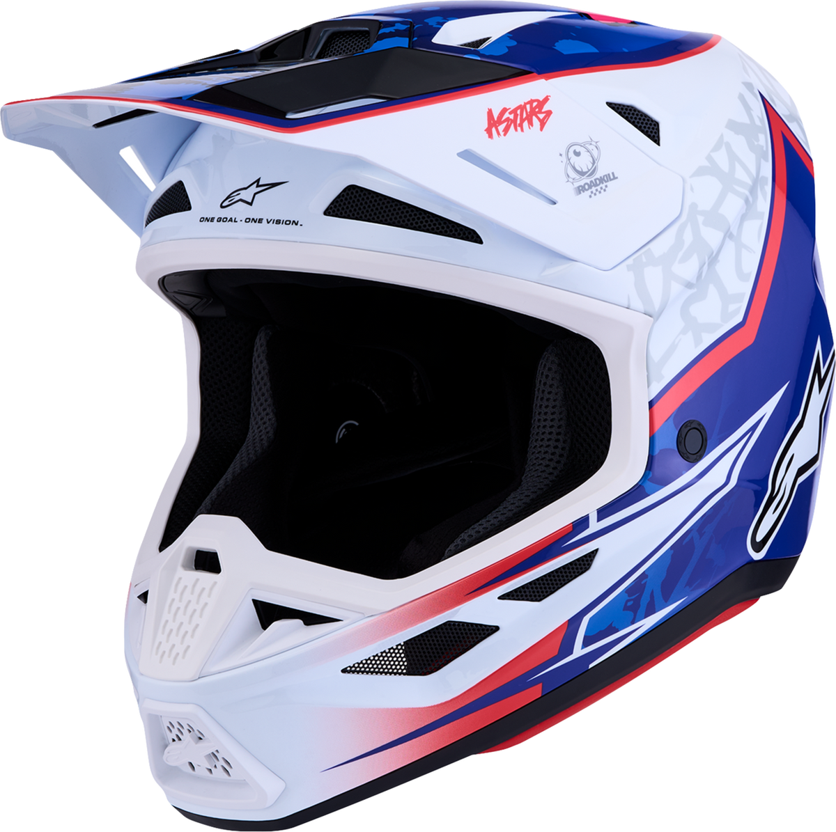 ALPINESTARS SM7 Helmet - Blaster - White/Blue/Red - Small 8301627-2217-S