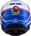 ALPINESTARS SM7 Helmet - Blaster - White/Blue/Red - Small 8301627-2217-S