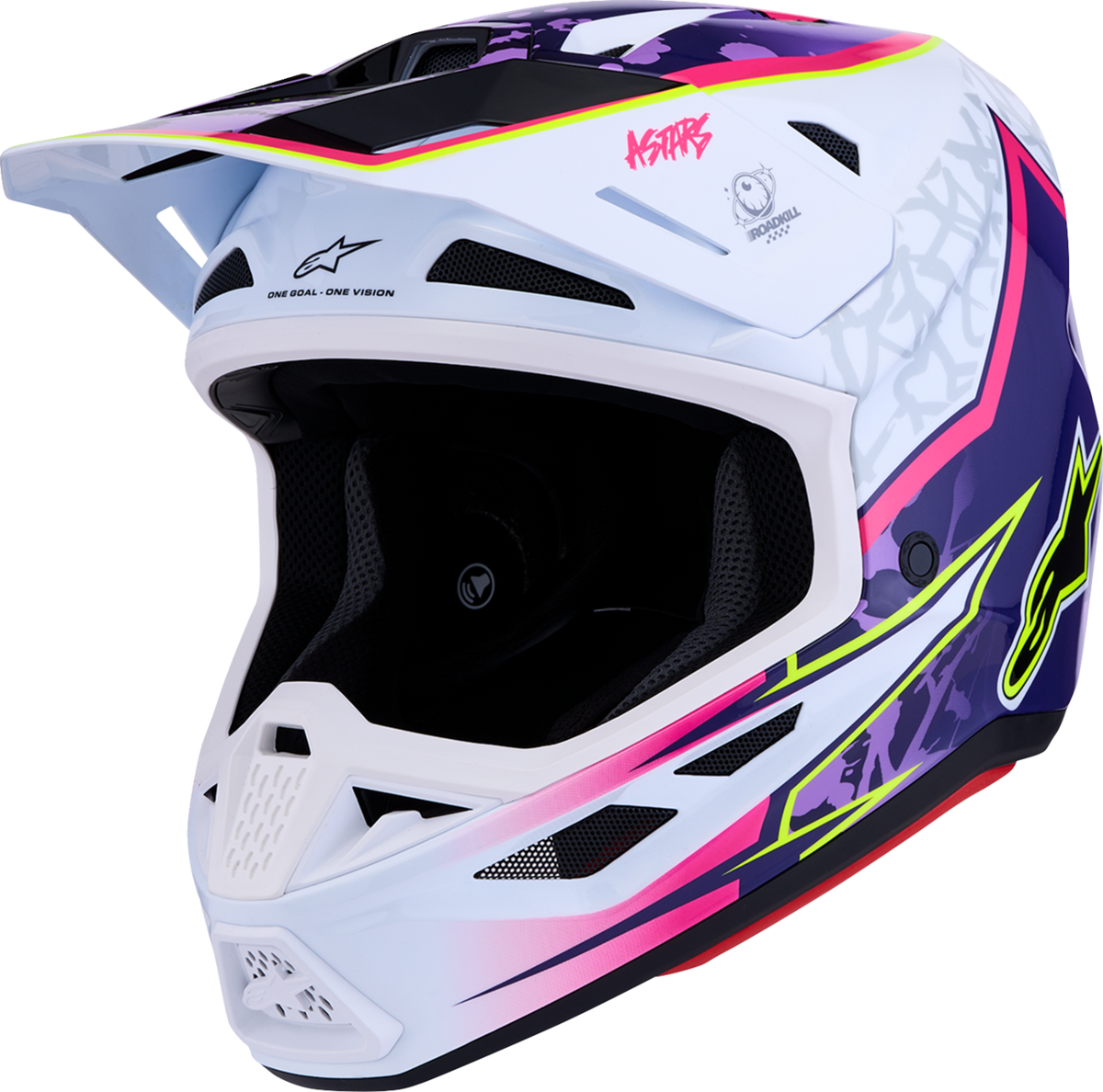 ALPINESTARS SM7 Helmet - Blaster - Purple/Pink/White - Large 8301627-3224-L
