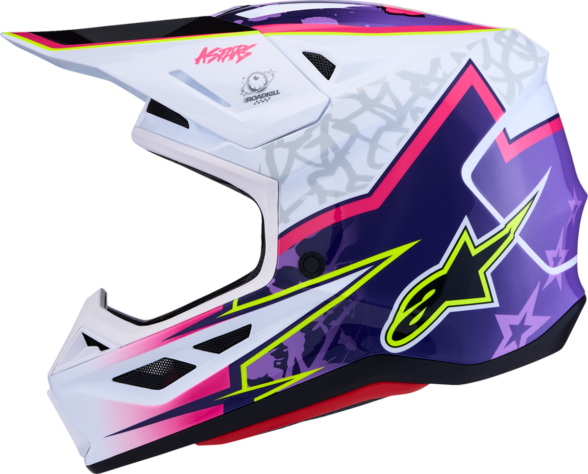 ALPINESTARS SM7 Helmet - Blaster - Purple/Pink/White - Large 8301627-3224-L