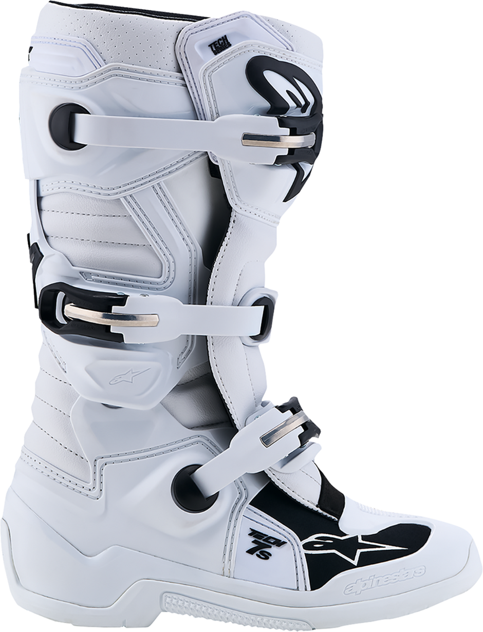 ALPINESTARS Youth Tech 7S Boots - White - US 6 / EU 39 2015017-20-6