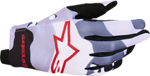 ALPINESTARS Radar Gloves - Ash Gray/Light Lilac/Red/Black - 2XL 3561824-9347-2X