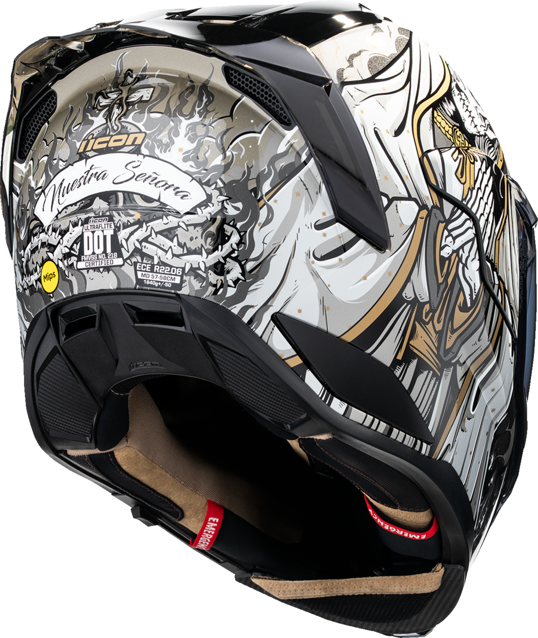 ICON Ultraflite™ Helmet - Nuestra Señora - MIPS® - XS 0101-20620