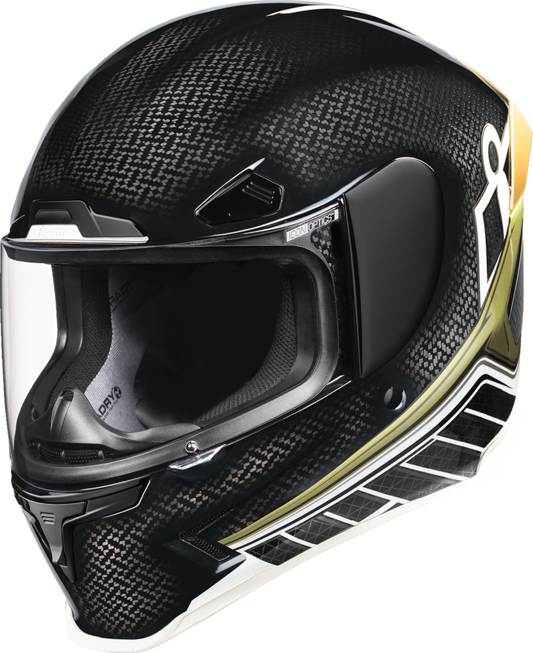 ICON Airframe Pro™ Helmet - Carbon Hyperstrike - Gold - Large 0101-20658