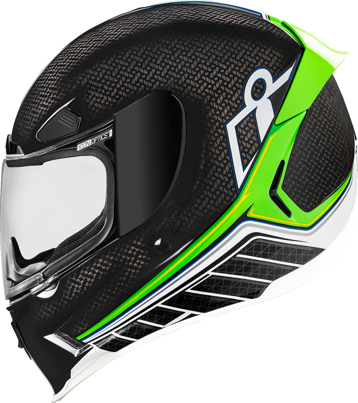 ICON Airframe Pro™ Helmet - Carbon Hyperstrike - Green - Large 0101-20672