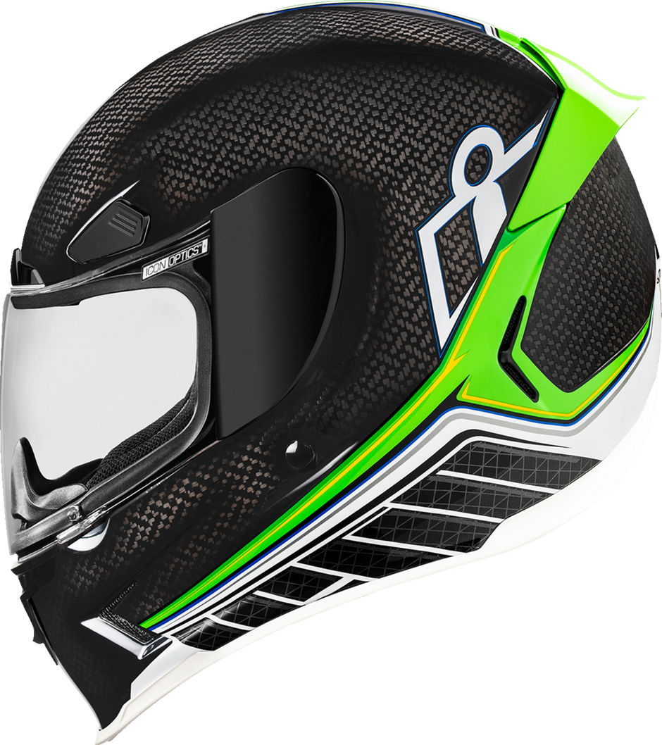 ICON Airframe Pro™ Helmet - Carbon Hyperstrike - Green - Large 0101-20672