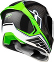 ICON Airframe Pro™ Helmet - Carbon Hyperstrike - Green - 3XL 0101-20675