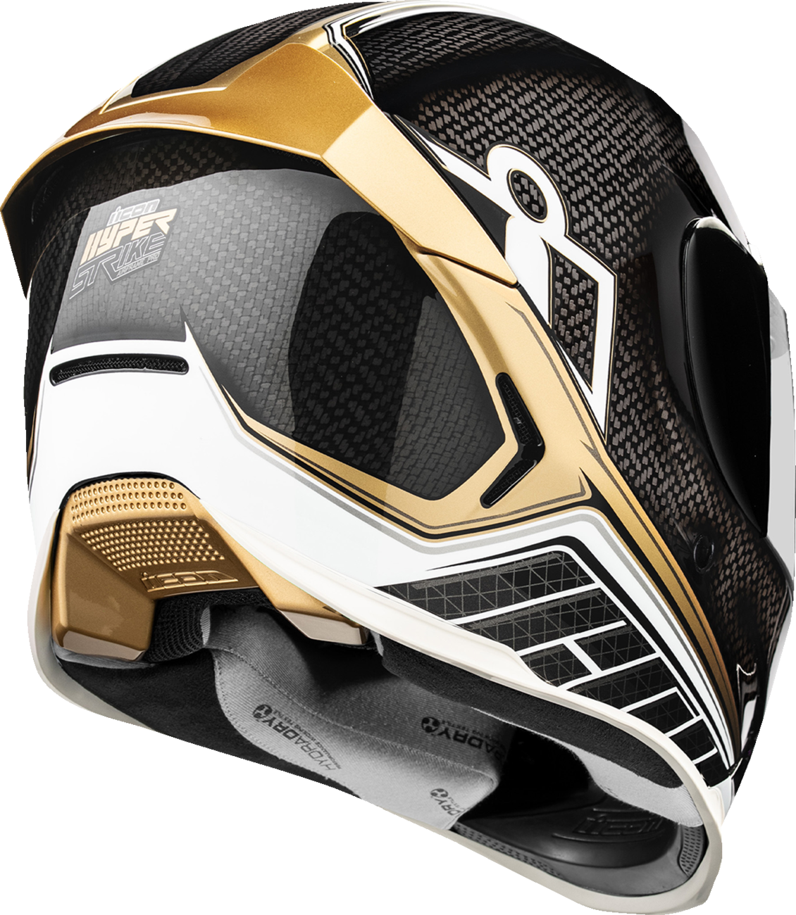 ICON Airframe Pro™ Helmet - Carbon Hyperstrike - Gold - Medium 0101-20657