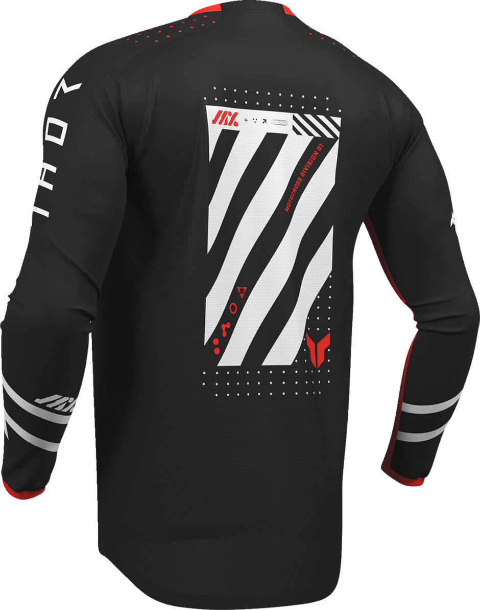 THOR Lauchmode Futura Jersey - Black/Red - Small 2910-8890