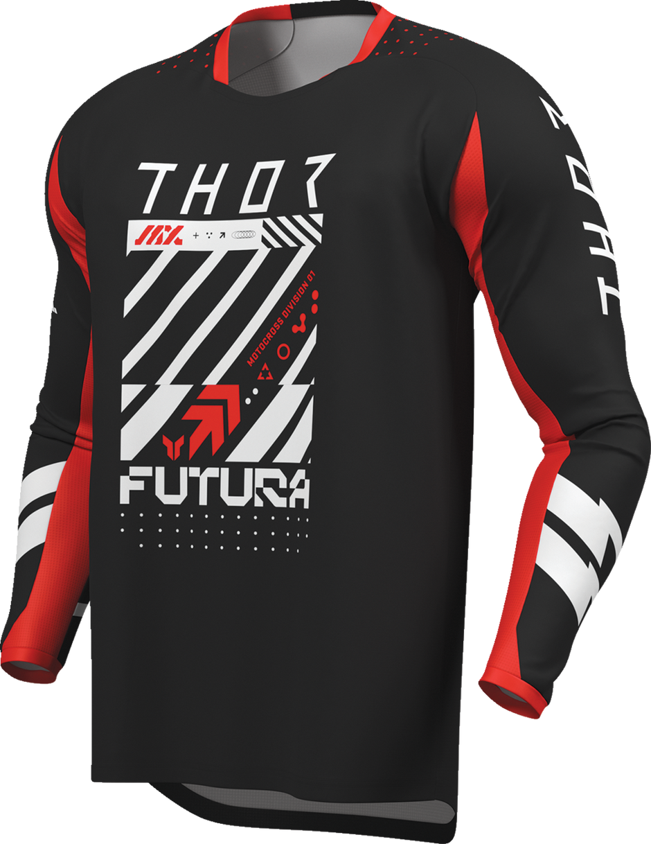 THOR Lauchmode Futura Jersey - Black/Red - 3XL 2910-8895