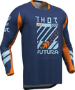 THOR Lauchmode Futura Jersey - Navy/Orange - Large 2910-8904