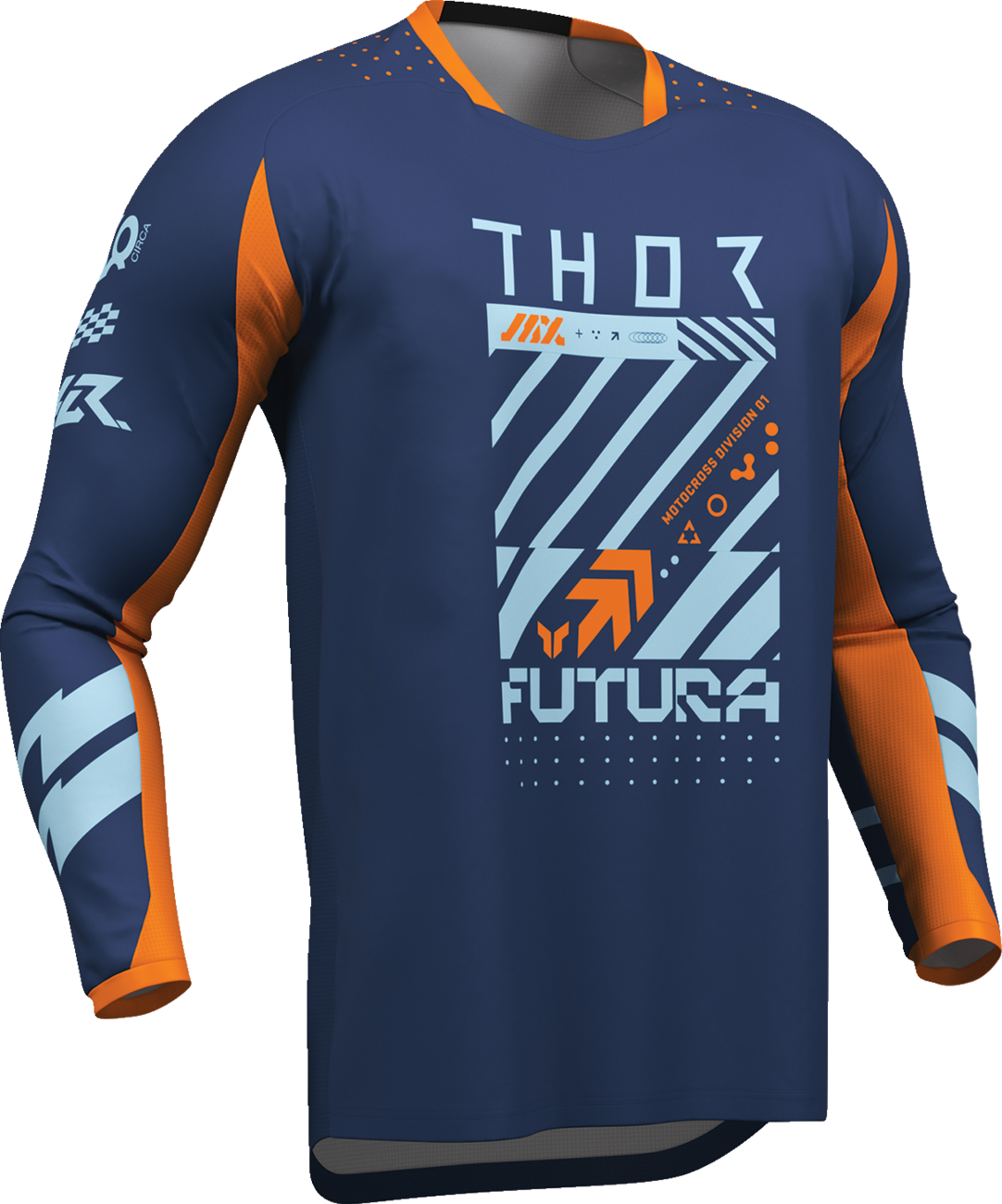 THOR Lauchmode Futura Jersey - Navy/Orange - 2XL 2910-8906