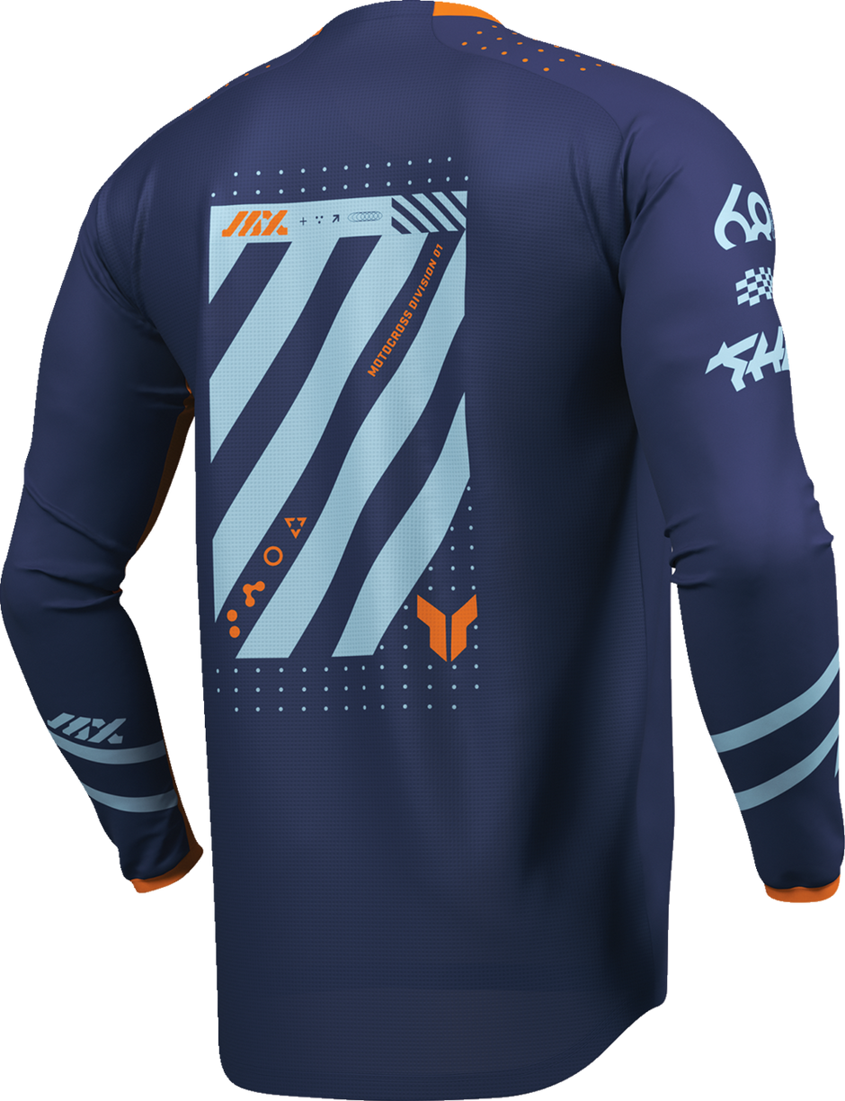 THOR Lauchmode Futura Jersey - Navy/Orange - 3XL 2910-8907